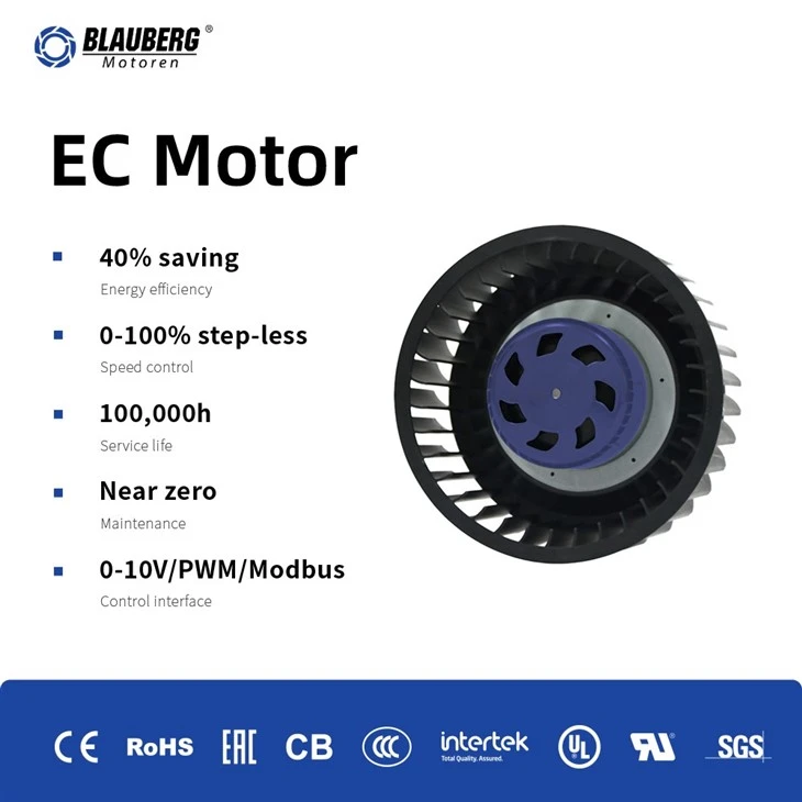 Blauberg BL-F160B-EC-01 160mm EC Forward Curved Centrifugal Fan factory